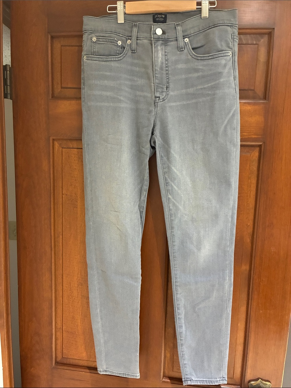 J. Crew Light Gray High Rise Skinny Jeans